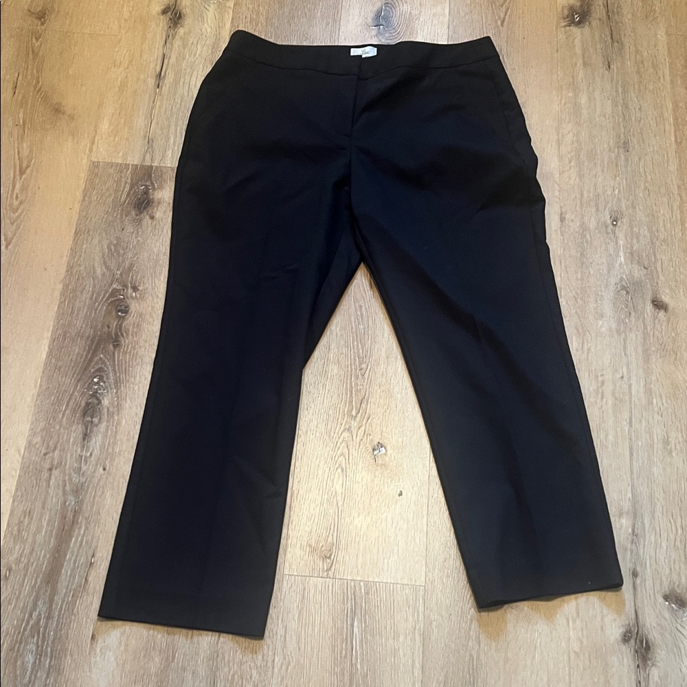 Chico's So Slimming Pant Black Trouser Size 2 Short (12 short)